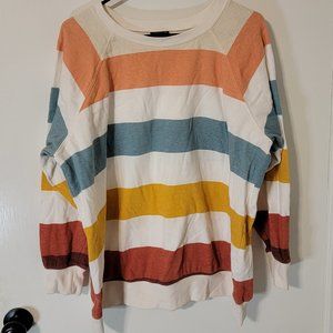 🍂 Torrid Striped Sweatshirt - Embrace Fall Colors! 🍂